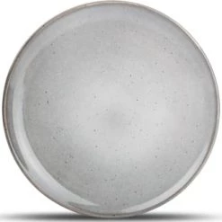 ONA Assiettes Plates Assiette Plate Gris Ø 26cm - Lot De 4