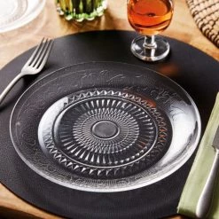Luminarc Assiettes Plates Assiette Plate Transparente D25cm -Assiettes Soldes Magasin assiette plate transparente d25cm 3