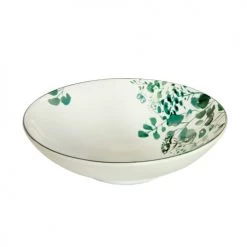 Medard De Noblat Assiettes Creuses Assiette Salade Et Pâtes En Grès Vert/Bleu