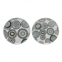 Sia Deco Assiettes à Dessert Assiettes Candy Rondes - Lot De 2