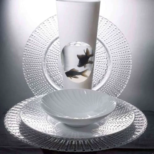 Medard De Noblat Coffret 3 Assiettes De Présentation Blanches 6 Medard De Noblat Coffret 3 Assiettes De Présentation Blanches – Image 6