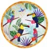 Les Jardins De La Comtesse Assiettes Plates Grande Assiette Plate En Mélamine 28 Cm Imprimé Toucans