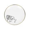 Lo De Manuela Assiettes Plates Grande Assiette Porcelaine De Limoges Tigre 26,5 Cm