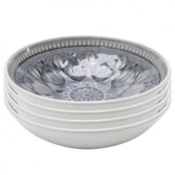 Kare Design Assiettes Plates Lot 4 Bols, 4 Tasses, 4 Assiettes D27, 4 Assiettes D21 En Grès Gris -Assiettes Soldes Magasin lot 4 bols 4 tasses 4 assiettes d27 4 assiettes d21 en gres gris 1