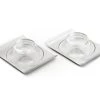 GEFU Assiettes De Présentation Lot De 2 Coquetiers En Acier Inoxydable Argent