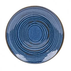 Table Passion Assiettes à Dessert Lot De 6 - Assiette à Dessert 21 Cm En Faïence Bleu