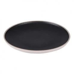 Table Passion Assiettes à Dessert Lot De 6 - Assiette à Dessert 22 Cm En Grès Noir -Assiettes Soldes Magasin lot de 6 assiette a dessert 22 cm en gres noir 1