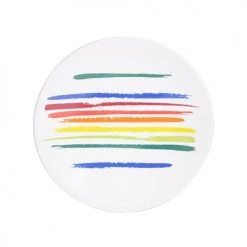 Little Marcel Assiettes à Dessert Lot De 6 - Assiette à Pain 16 Cm En Grès Multicolore