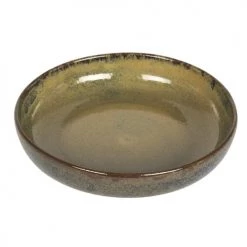 Table Passion Assiettes Creuses Lot De 6 - Assiette Creuse 18 Cm En Grès Vert