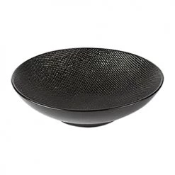 Table Passion Assiettes Creuses Lot De 6 - Assiette Creuse 19 Cm En Grès Noir