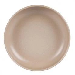 Table Passion Assiettes Creuses Lot De 6 - Assiette Creuse Sable 22 Cm En Grès Beige