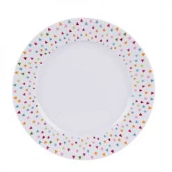 Table Passion Assiettes Plates Lot De 6 - Assiette Plate 27 Cm En Porcelaine Blanc