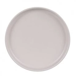 Table Passion Assiettes Plates Lot De 6 - Assiette Plate Crème 26 Cm En Grès Beige