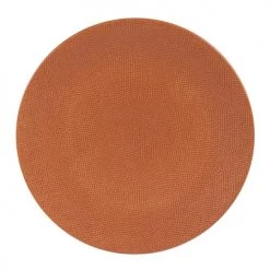 Table Passion Assiettes Plates Lot De 6 - Assiette Plate Terra 27 Cm En Grès Orange