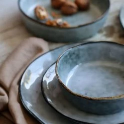 OGO Living Assiettes Plates Lot De 6 Assiettes Desserts En Grès Bleu 20,5cm 7 OGO Living Assiettes Plates Lot De 6 Assiettes Desserts En Grès Bleu 20,5cm -Assiettes Soldes Magasin lot de 6 assiettes desserts en gres bleu 20 5cm 2