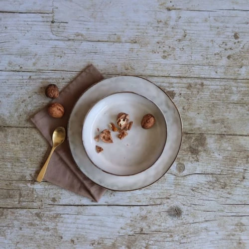 OGO Living Vaisselle De Noël Lot De 6 Assiettes Plates En Grès Gris 27,5cm 2 OGO Living Vaisselle De Noël Lot De 6 Assiettes Plates En Grès Gris 27,5cm – Image 2