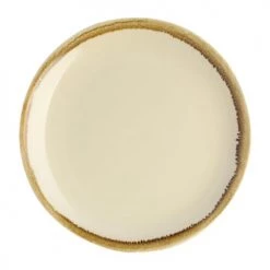 Olympia Kiln Lot De 6 Assiettes Plates Rondes Couleur Sable 23cm