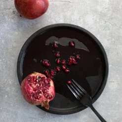 Bazar Bizar Assiettes Plates Petite Assiette En Terracotta Noir -Assiettes Soldes Magasin petite assiette en terracotta noir 4