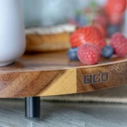OGO Living Assiettes De Présentation Planche De Présentation En Bois D'acacia D26cm -Assiettes Soldes Magasin planche de presentation en bois d acacia d26cm 4