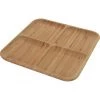 Wadiga Assiettes De Présentation Plateau De Service / Plat De Présentation En Bambou 4 Compartiments
