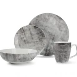 Salt&Pepper Assiettes Plates Service 16 Pièces Emperador