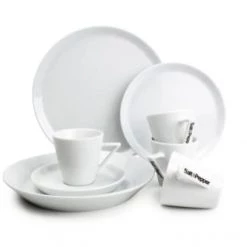 Salt&Pepper Assiettes Plates Service 20 Pièces Blanc