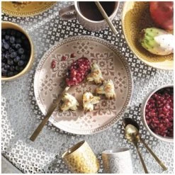 Mathilde M Set De 2 Assiettes à Dessert En Porcelaine D20,5cm -Assiettes Soldes Magasin set de 2 assiettes a dessert en porcelaine d20 5cm 1